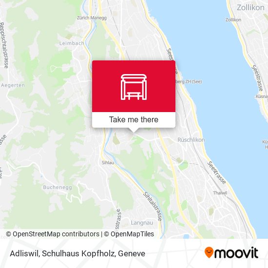 Adliswil, Schulhaus Kopfholz map