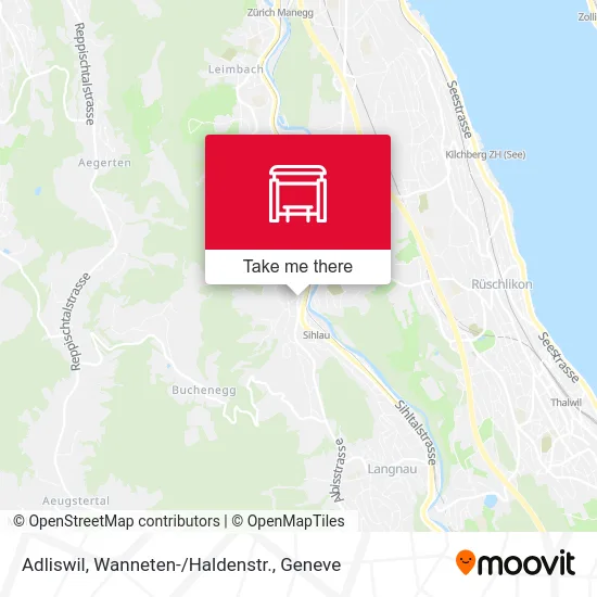 Adliswil, Wanneten-/Haldenstr. map