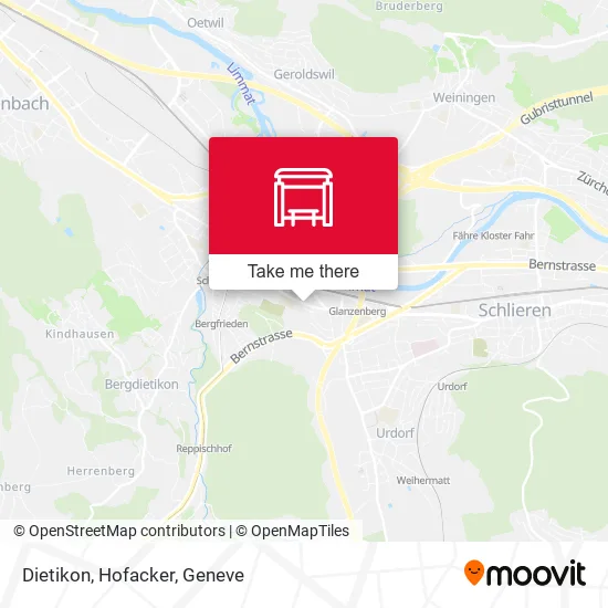Dietikon, Hofacker map