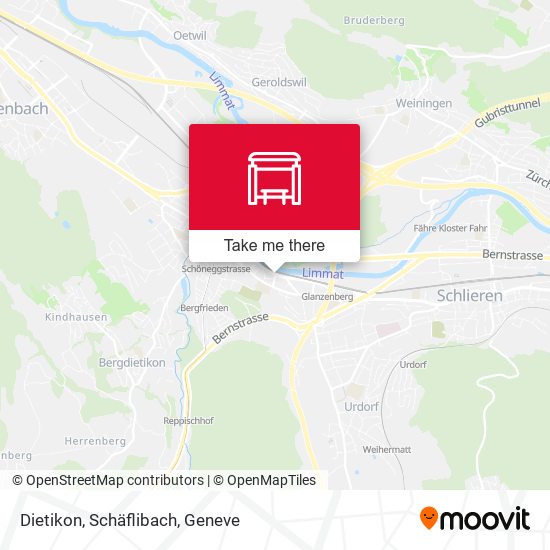 Dietikon, Schäflibach map