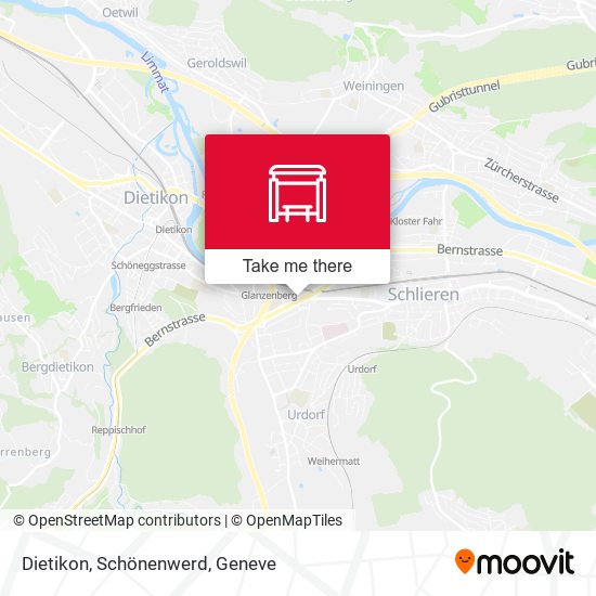 Dietikon, Schönenwerd map