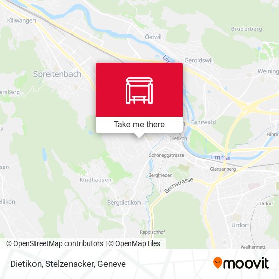 Dietikon, Stelzenacker map