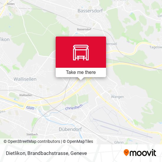 Dietlikon, Brandbachstrasse map