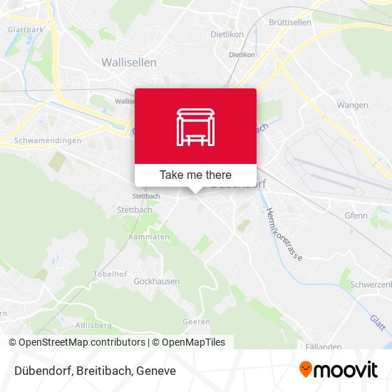 Dübendorf, Breitibach map