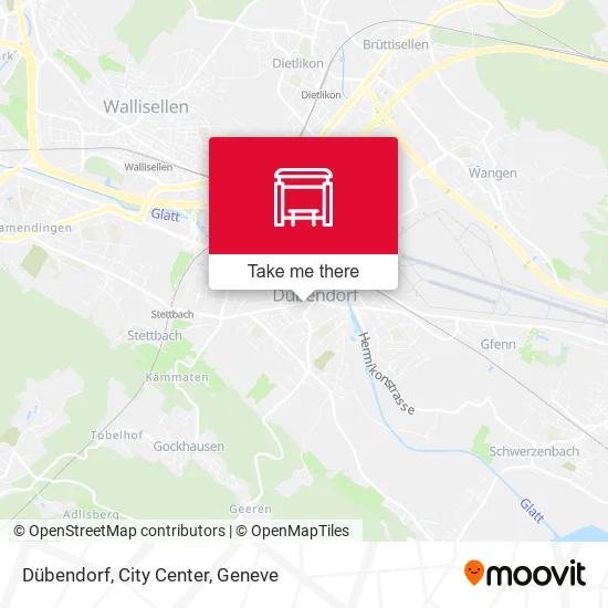 Dübendorf, City Center plan