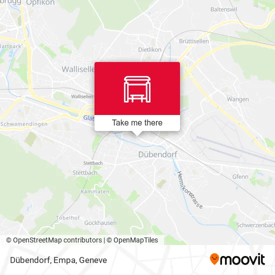 Dübendorf, Empa map