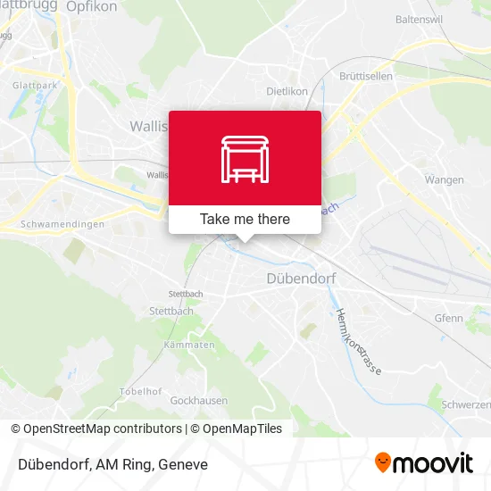 Dübendorf, AM Ring map