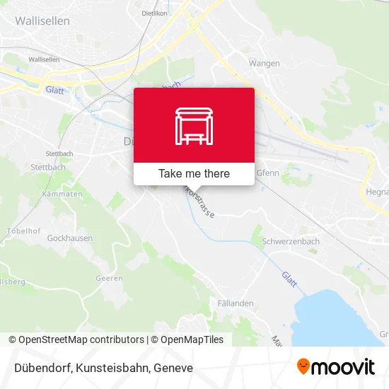 Dübendorf, Kunsteisbahn map