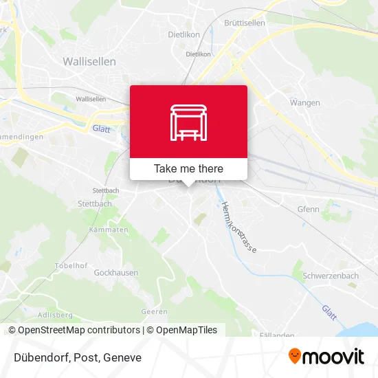 Dübendorf, Post map