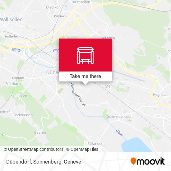Dübendorf, Sonnenberg map