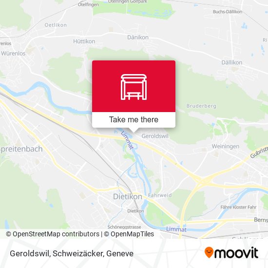 Geroldswil, Schweizäcker map