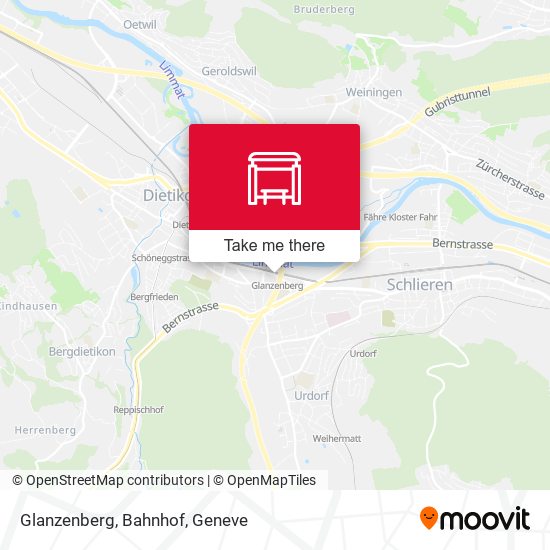Glanzenberg, Bahnhof map