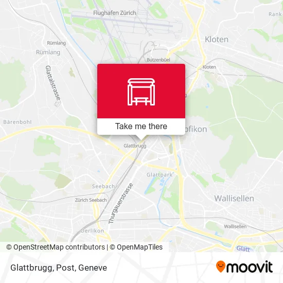 Glattbrugg, Post map
