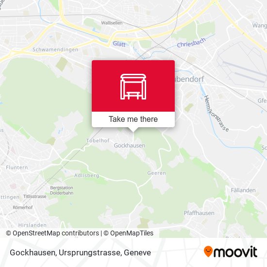 Gockhausen, Ursprungstrasse map