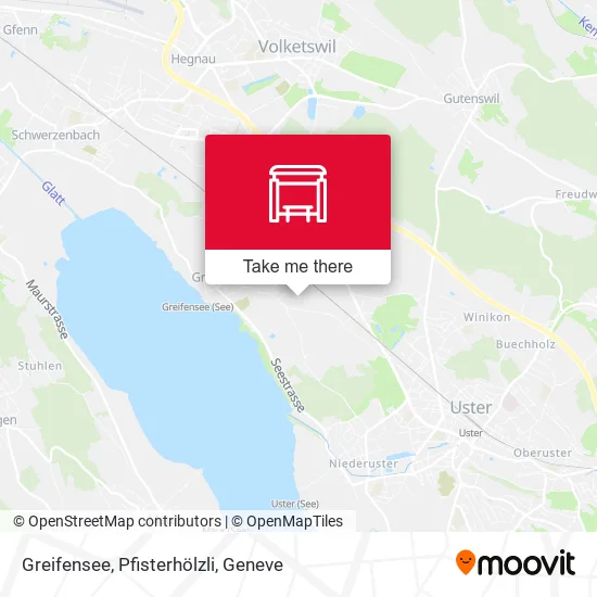 Greifensee, Pfisterhölzli map