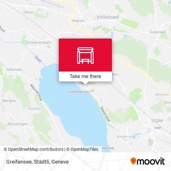 Greifensee, Städtli map