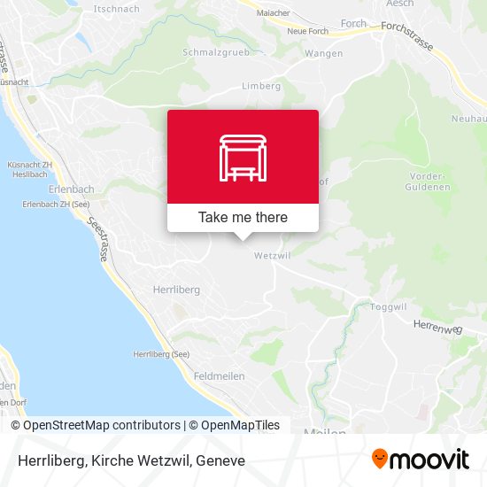 Herrliberg, Kirche Wetzwil map