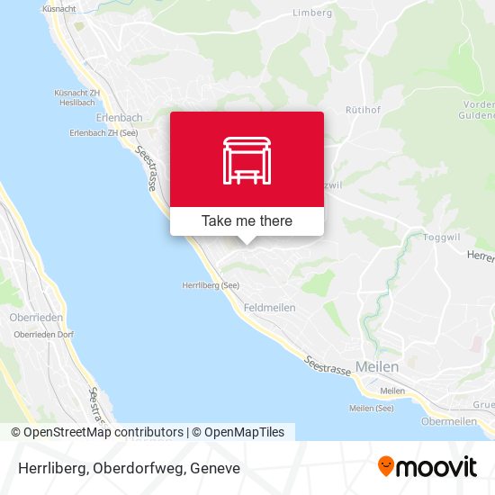Herrliberg, Oberdorfweg map