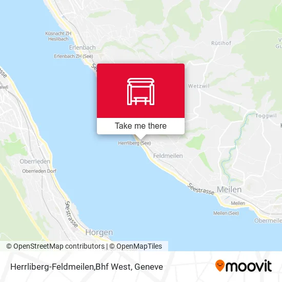 Herrliberg-Feldmeilen,Bhf West map