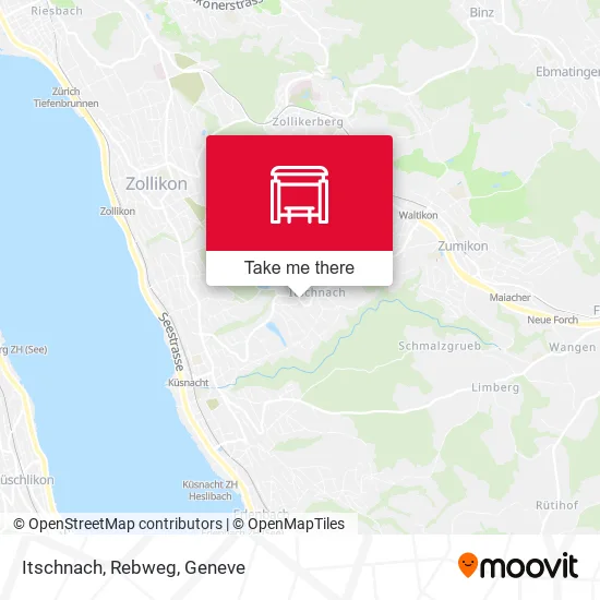 Itschnach, Rebweg map