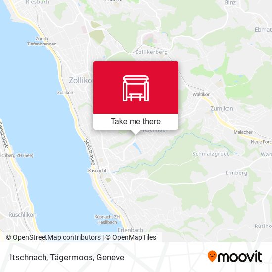 Itschnach, Tägermoos map