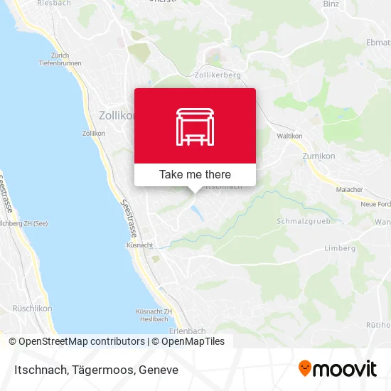 Itschnach, Tägermoos map