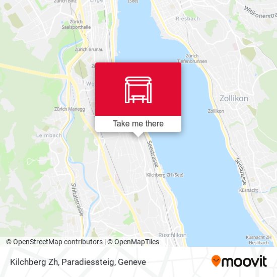 Kilchberg Zh, Paradiessteig map