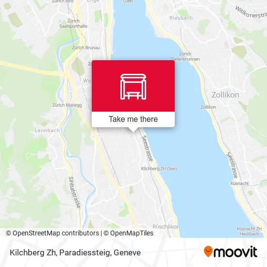 Kilchberg Zh, Paradiessteig map