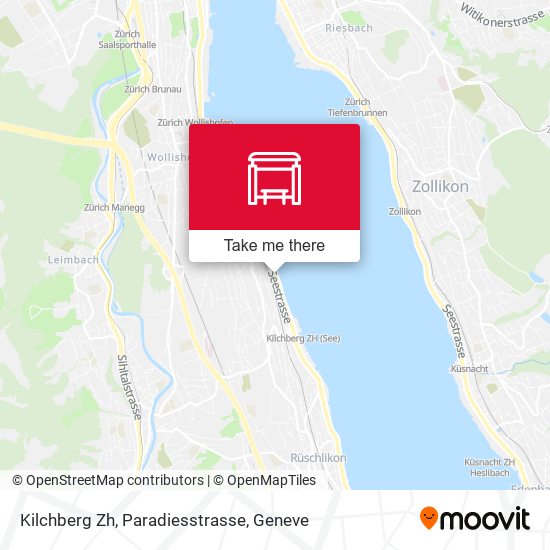 Kilchberg Zh, Paradiesstrasse map