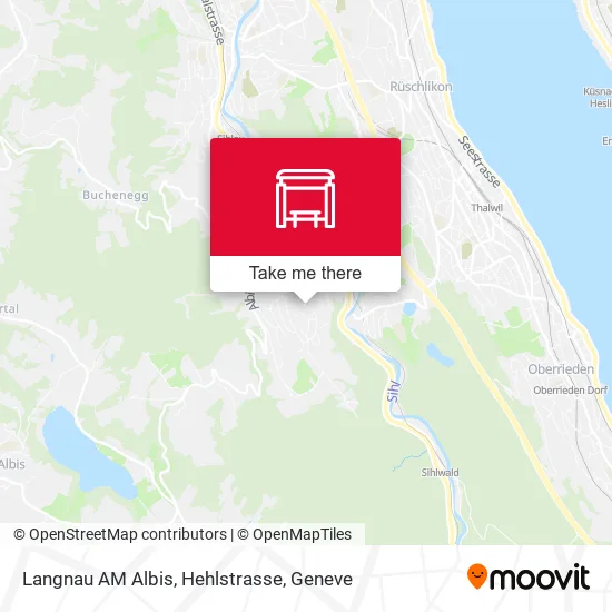 Langnau AM Albis, Hehlstrasse map