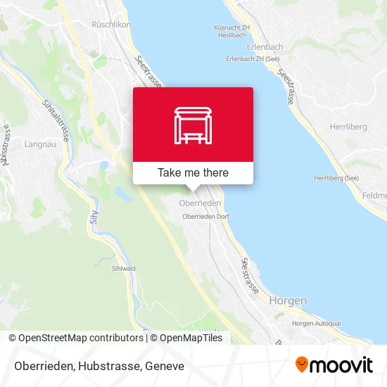 Oberrieden, Hubstrasse map