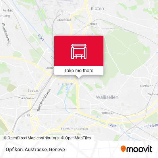 Opfikon, Austrasse map