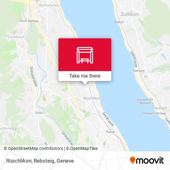 Rüschlikon, Rebsteig map