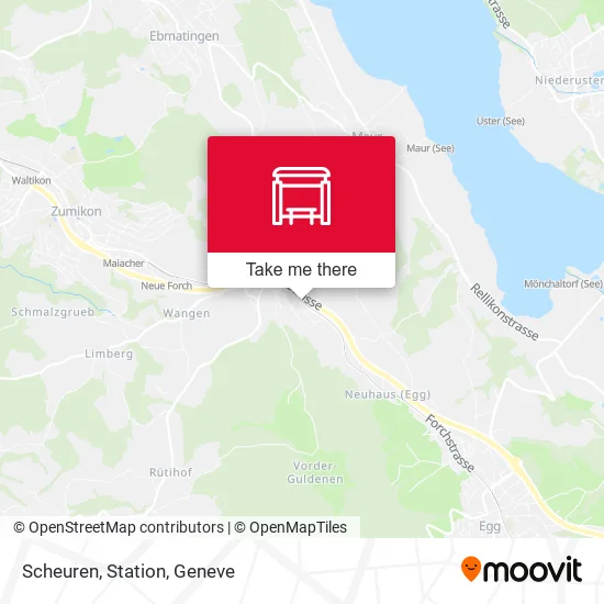 Scheuren, Station map