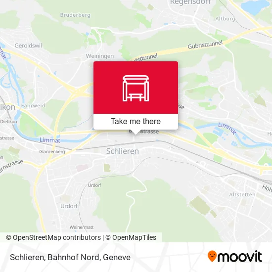 Schlieren, Bahnhof Nord plan