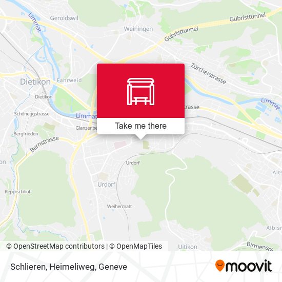 Schlieren, Heimeliweg map