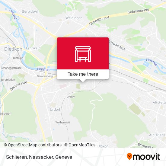 Schlieren, Nassacker map