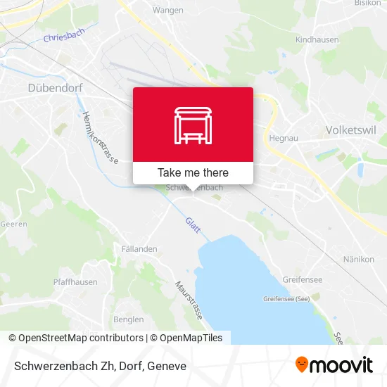 Schwerzenbach Zh, Dorf map