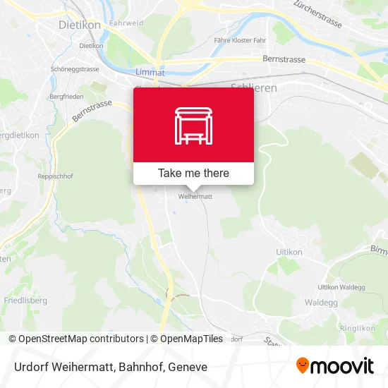 Urdorf Weihermatt, Bahnhof map