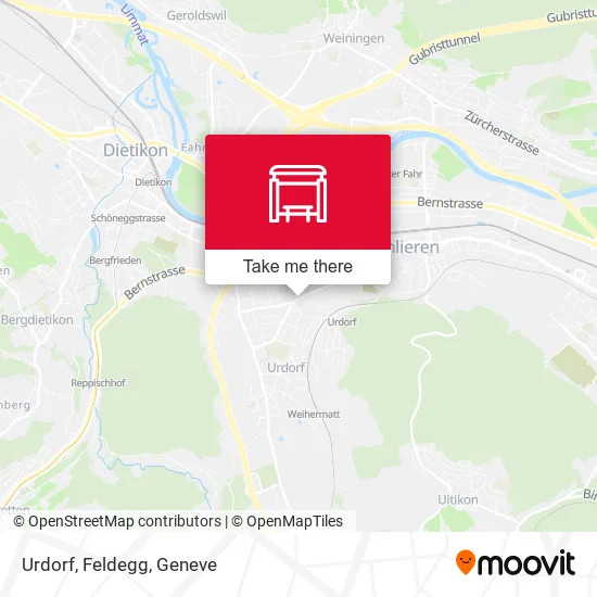 Urdorf, Feldegg map