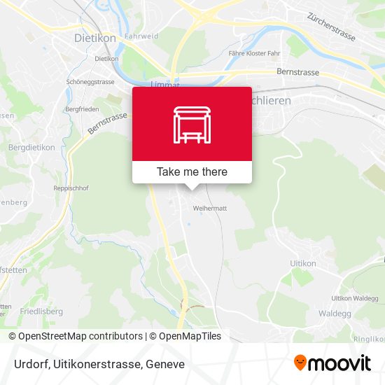 Urdorf, Uitikonerstrasse map