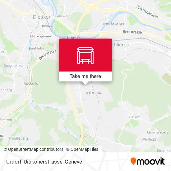 Urdorf, Uitikonerstrasse map