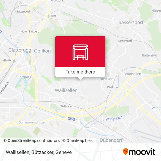 Wallisellen, Bützacker map