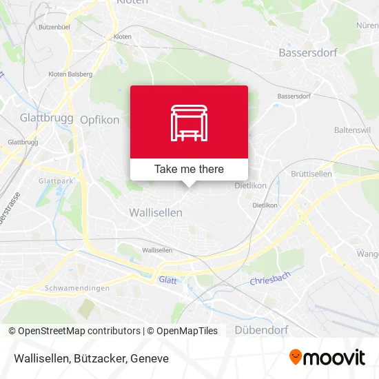 Wallisellen, Bützacker map