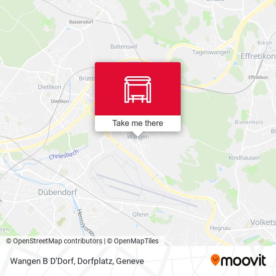 Wangen B D'Dorf, Dorfplatz map