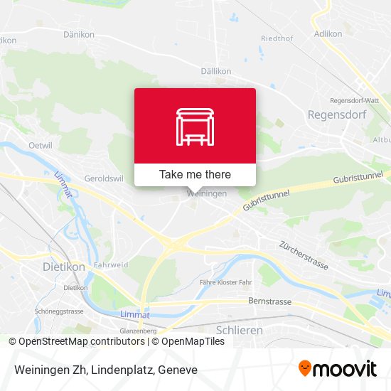 Weiningen Zh, Lindenplatz map