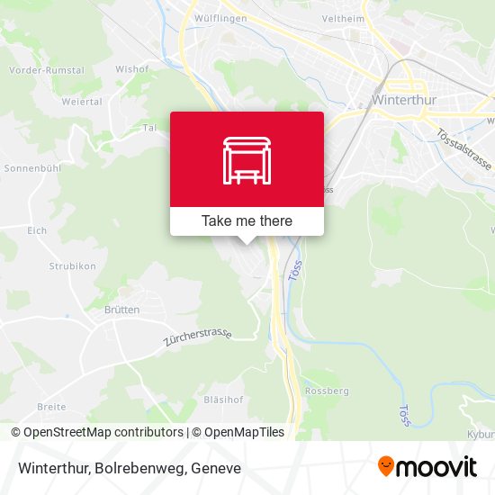 Winterthur, Bolrebenweg map