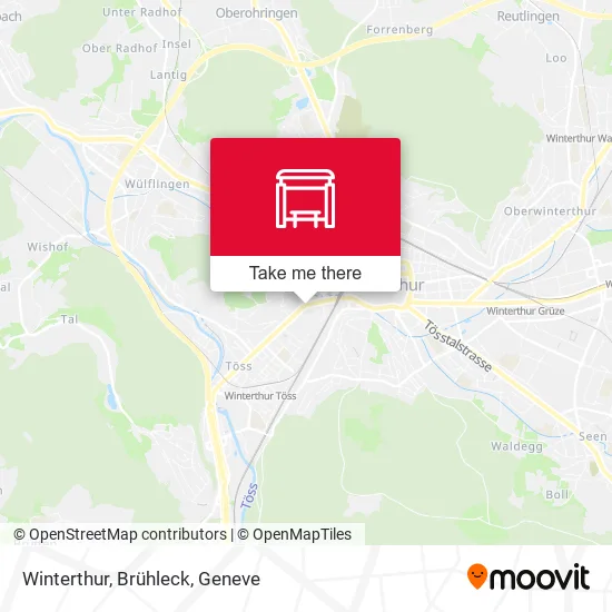 Winterthur, Brühleck map