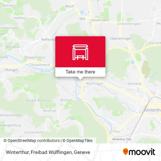 Winterthur, Freibad Wülflingen map