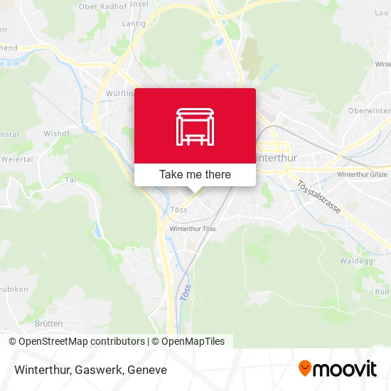 Winterthur, Gaswerk map